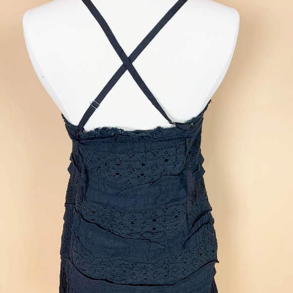 Free People One Women's Shailee Texture Layered Slipdress Mini Dress Size Medium - Picture 5 of 8